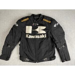 Kawasaki Joe Rocket Motorcycle Jacket Road Racing Textile Black Men's X-Large